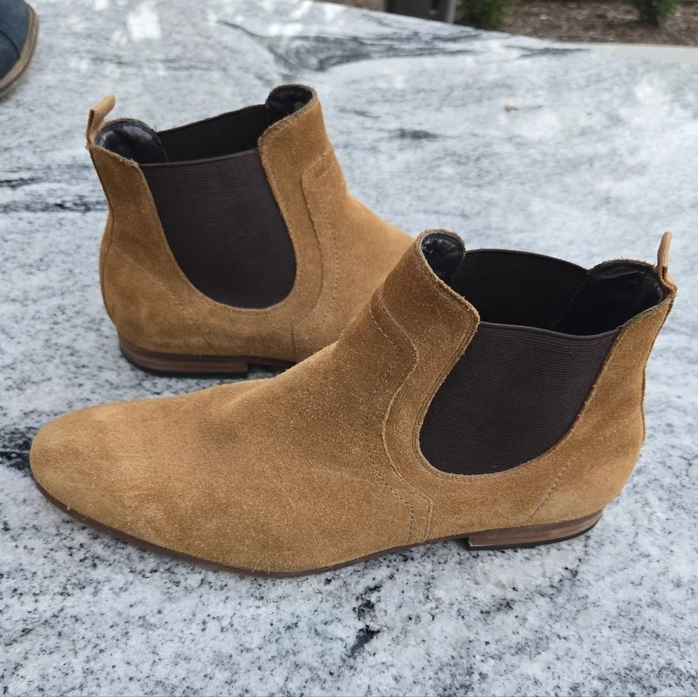 The Rail Mens Boots Brysen Chelsea 9 US 42M Suede Leather Slip On Casual Shoes